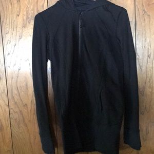 Lululemon black long zippered jacket